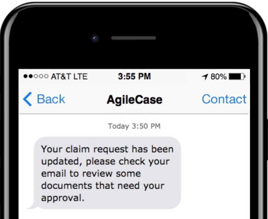 AgileCase Sending A Template SMS
