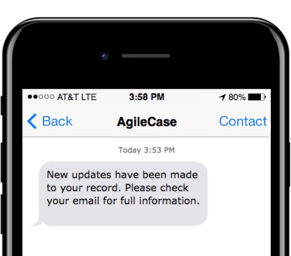 AgileCase Sending A Template SMS